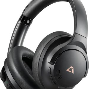 1Mii Y8 Noise Cancelling Headphones, Wireless LDAC Hi-Res Audio, 75H Battery Life, Comfortable, Over Ear Headphones Bluetooth 5.3 for Plane/Travel/Office - Black