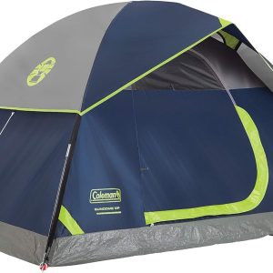 Coleman Sundome Camping Tent with Rainfly, 2/3/4/6 Person Tent Sets Up in 10 Mins, Weatherproof Shelter for Camping, Festivals, Backyard, Sleepovers, & More